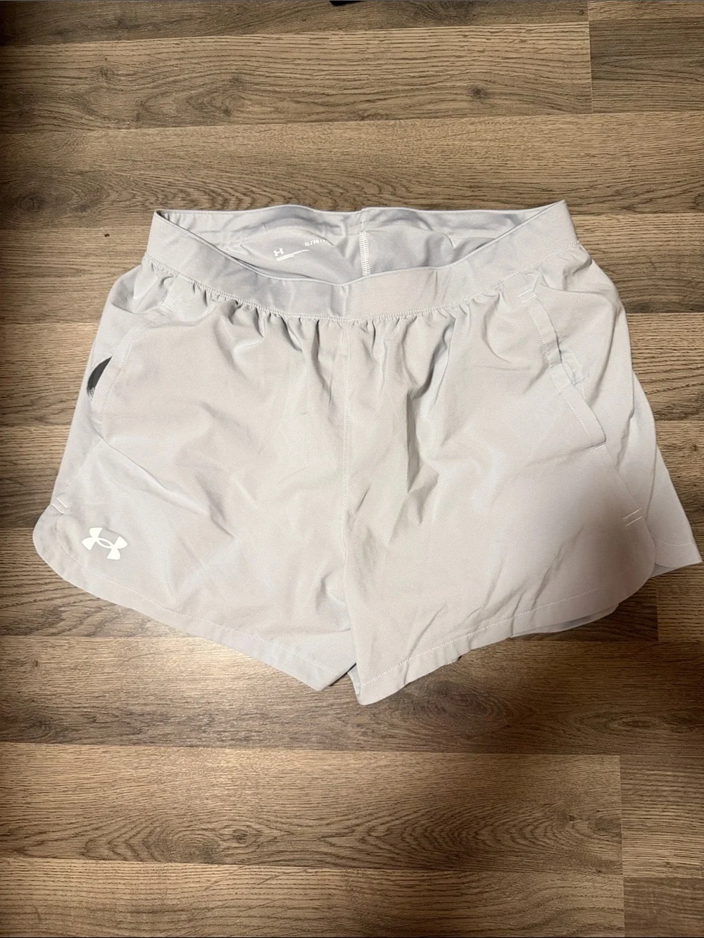 Under Armour Light Gray Men's Athletic Shorts